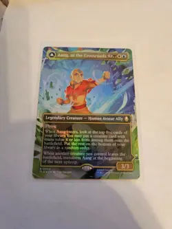 Aang, at the Crossroads Borderless FOIL 0304 MTG Avatar: TLA Nm/M - Image 1