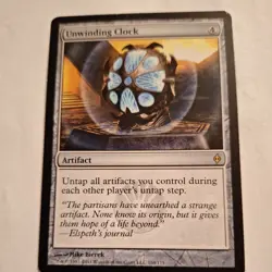 Unwinding Clock - MTG - New Phyrexia - Rare 164 Excellent (b) - Image 1