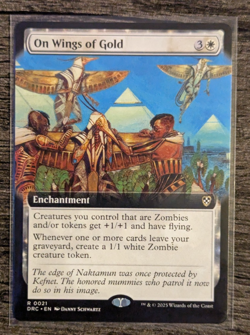 MTG: On Wings of Gold (Commander: Aetherdrift) EXTENDED ART Rare - Image 1