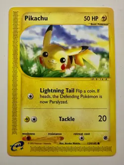 Pikachu, Expedition 124/165 - Expedition Pokemon Card - Mint Condition - Image 1