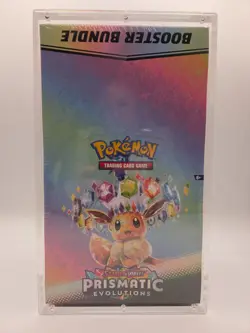 Pokemon SV8.5 Prismatic Evolutions sealed Booster Bundle Display W/Acrylic AD15 - Image 1