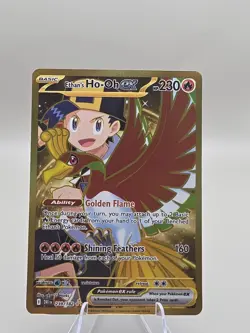 Pokemon TCG Ethan's Ho-Oh EX 239/182 Sv10: Destined Rivals Gold Holo Card - Image 1