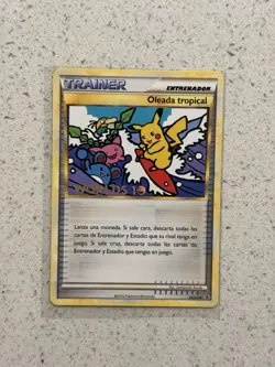 Tropical Tidal Wave Spanish Oleada tropical HGSS18 Worlds 2010 Pokemon Promo - Image 1