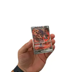 Pokemon TCG Bloodmoon Ursaluna ex 168/131 Prismatic Evolutions Illustration NM - Image 3
