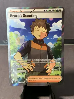 Pokemon TCG Brock's Scouting #179/159 Journey Together Ultra Rare NM 2025 - Image 1