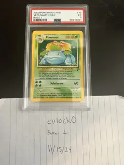 2000 POKEMON BASE SET 2 #18 VENUSAUR-HOLO PSA 5 - Image 1