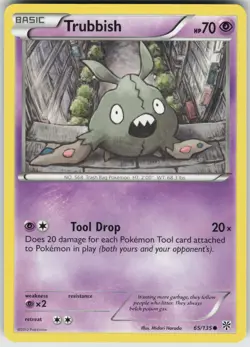 Pokemon Trubbish (65) 65/135 Plasma Storm Common NM - Image 1
