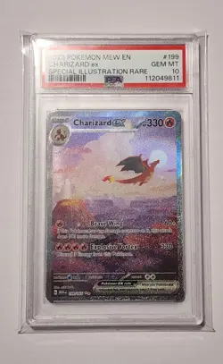 2023 Pokemon SV 151 Charizard EX #199 Special Illustration Rare PSA 10 GEM MINT - Image 1