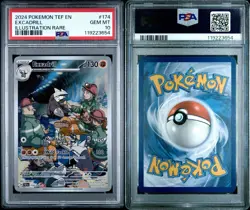PSA 10 GEM MINT Pokemon TCG Excadrill 174/162 Temporal Forces - Image 3