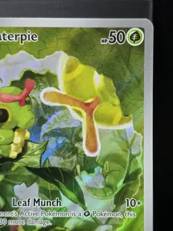 Pokemon Caterpie 172/165 Illustration Rare Scarlet & Violet 151 Full Art NM- - Image 4
