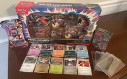 2025 Pokemon Mega Lucario ex Box & Phantasmal Flames Booster/Bundle Gift Set 🔥 - Image 1