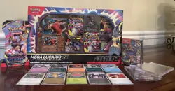 2025 Pokemon Mega Lucario ex Box & Phantasmal Flames Booster/Bundle Gift Set 🔥 - Image 2