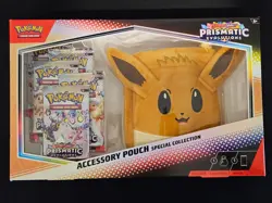Pokemon Prismatic Evolutions Accessory Pouch Special Collection Eevee! SEALED! - Image 1