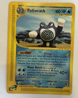Poliwrath 60/165 Pokemon Expedition Rare LP non Holo - Image 1