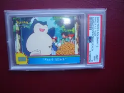 2000 Topps Pokemon TV #OR11 Snack Attack Animation Series 3 PSA 9 Mint SNORLAX - Image 1