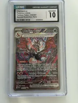 2024 POKEMON CGC 10 CHARIZARD EX 234/091 PALDEAN FATES SPECIAL ILLUSTRATION RARE - Image 1