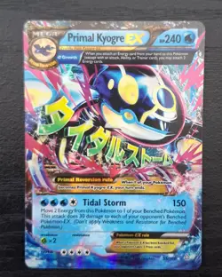 Pokemon TCG Primal Kyogre-EX Primal Clash 55/160 Holo Rare EX - Image 1