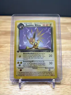 Pokemon TCG Dark Jolteon 1st Edition German 38/82 Team Rocket 2000 WOTC Vintage - Image 1