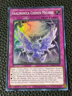 Vaalmonica Chosen Melody VASM-EN040 Yugioh 1st Edition (New) Super Rare - Image 1