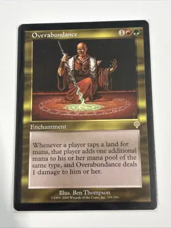 Overabundance Magic the Gathering Rare Invasion Card - Image 1