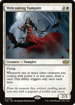 ~ Welcoming Vampire ~ NM ~ Commander: Tarkir: Dragonstorm ~ MTG ~ - Image 1