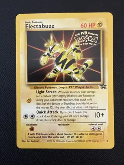 Electabuzz - 2 - Pokemon Wizards Black Star Promo Card WB MP - Image 1