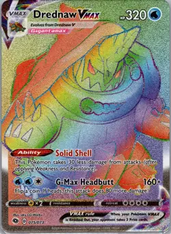 Drednaw VMAX - 075/073 - Rainbow Secret Rare - NM - Pokemon TCG Holo Card - Image 1