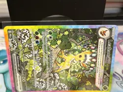 Pokemon TCG Leafeon EX Prismatic Evolutions Double Rare Rainbow Holo Card - Image 4