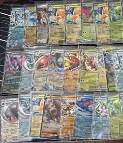 62x Pokemon Full Art Vstar And Ex Lot of Cards From SV and SWSH Sets - Image 3