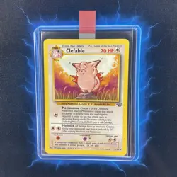⭐ Clefable 17/64 ⭐ Original Non Holo Rare Jungle Set Pokemon Card WOTC 1999 - Image 1