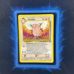 ⭐ Clefable 17/64 ⭐ Original Non Holo Rare Jungle Set Pokemon Card WOTC 1999 - Image 2