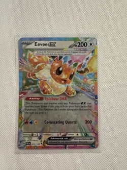 Pokemon TCG Eevee EX Prismatic Evolutions Double Rare Holo Card 075/131 - Image 1
