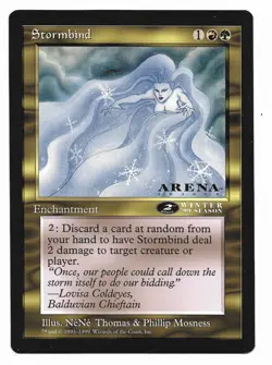 STORMBIND Oversized 6x9 Promo Winter Season ARENA Magic Card Out-of-Pack Quality - Image 1