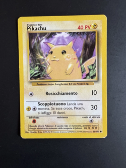 (3) Pikachu SET Base 58/102 ITA Pokemon Trading Card - Image 1