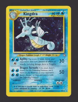 Kingdra Holo Neo Genesis 8/111 ENG - Pokemon Card Rare Holographic - Image 1