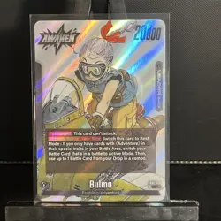 Bulma Awaken Leader Card - Dragon Ball Super SB01-045 Manga Full Art Auction - Image 1