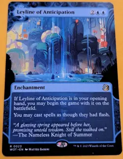 LEYLINE OF ANTICIPATION mtg NM-M Enchanting Tales Rare Wilds of Eldraine - Image 1