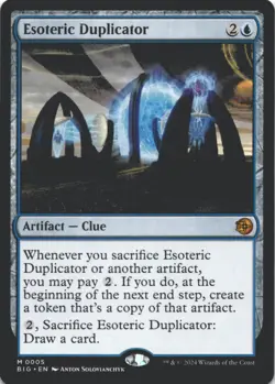 MTG Esoteric Duplicator Normal NM Outlaws of Thunder Junction: The Big Score Mag - Image 1