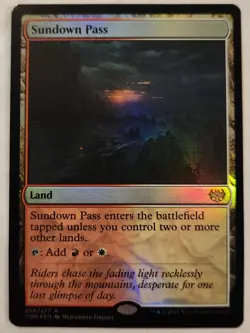 Sundown Pass VOW #266 Rare Land Foil NM+ - Image 1
