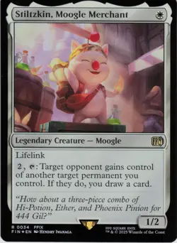 Stiltzkin, Moogle Merchant R FINAL FANTASY 34 NM Foil MTG - Image 1