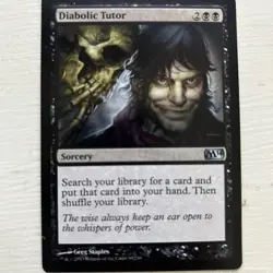 ***Diabolic Tutor***Magic the Gathering MTG 2014 Core Set M14 - Image 1