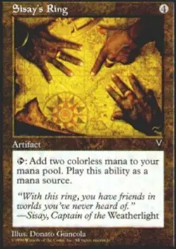 Sisay's Ring - Visions #154/167 MTG Magic The Gathering - Image 1