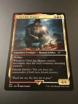 MTG Secret Lair x Stranger Things #341 Chief Jim Hopper - Image 1