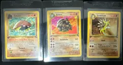 Kabuto Golem And Sandslash 1999 Fossil Pokemon 1st Edition - Image 1