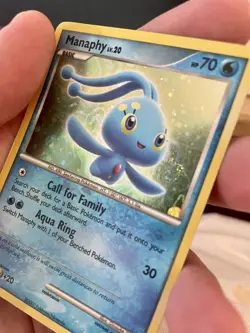 Pokemon TCG Manaphy DP Training Kit 1 Blue 4/12 Cosmos Error 3 Swirls Print Line - Image 4