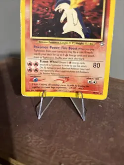 Pokemon TCG 1ST EDITION TYPHLOSION 18/111 ☆ HOLO RARE NEO GENESIS MP/LP - Image 2