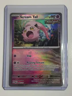 Pokemon TCG Prismatic Evolutions Scream Tail #42/131 Master Ball Holo Pattern - Image 1
