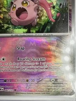Pokemon TCG Prismatic Evolutions Scream Tail #42/131 Master Ball Holo Pattern - Image 3
