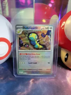 Dudunsparce 80/131 Pokemon TCG S&V Prismatic Evolutions Pokeball Rare Holo NM - Image 1