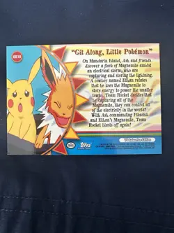 2000 Topps Pokemon TV Series 3 Foil #OR18 "Git Along, Little Pokemon” Rare! - Image 2